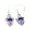 mystic-topaz, variant on Solid 925 Sterling Silver Dangle Drop Earrings For Women, Natural Ruby Gemstone Statement Earrings, Unique July Birthstone Handcrafted Earrings