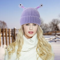 Steadline Novelty Knitted Hat with Light Up Antennas LED Winter Beanie for Adults Teens Eye-Catching Party Accessory Unique Gift Idea for Christmas Halloween Costume Events and Festivals