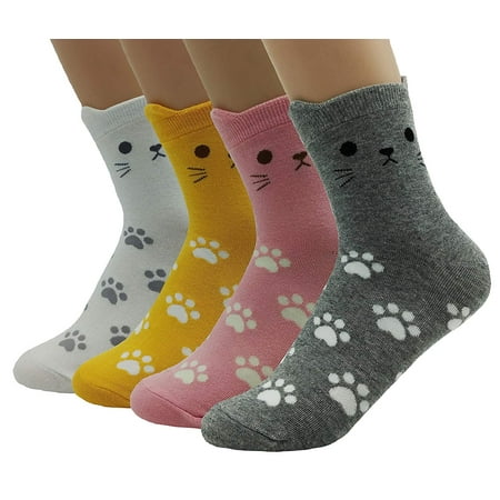 

JJMax Women s Kitty Design Socks for Cat Lovers