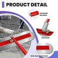 thumbnail image 5 of Cement Smoothing Tool, 47.2 L×11.8 W Smooth Finish, Steel Flake Resistant, Concrete Surface Float, Concrete Bull Float, Dedicated to Patio, Driveway, Sidewalk, 5 of 7