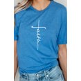 thumbnail image 6 of Faith Vertical Text Graphic Tee T-Shirt, 6 of 11