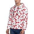 thumbnail image 2 of Hoodies for Men - Shrimp No.9055 Long Sleeve Comfrt Men'S Fashion Hoodies & Sweatshirts, Sweatshirts for Men Hoodies Pullover Clothing Clothes with Pouch, 2 of 7