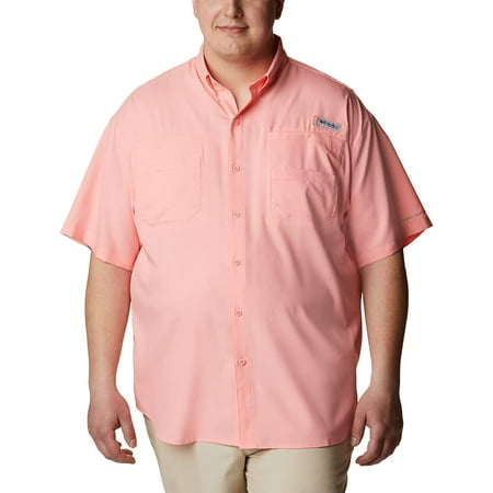 Columbia Men s PFG Tamiami II UPF 40 Short Sleeve Fishing Shirt Sorbet X-Large