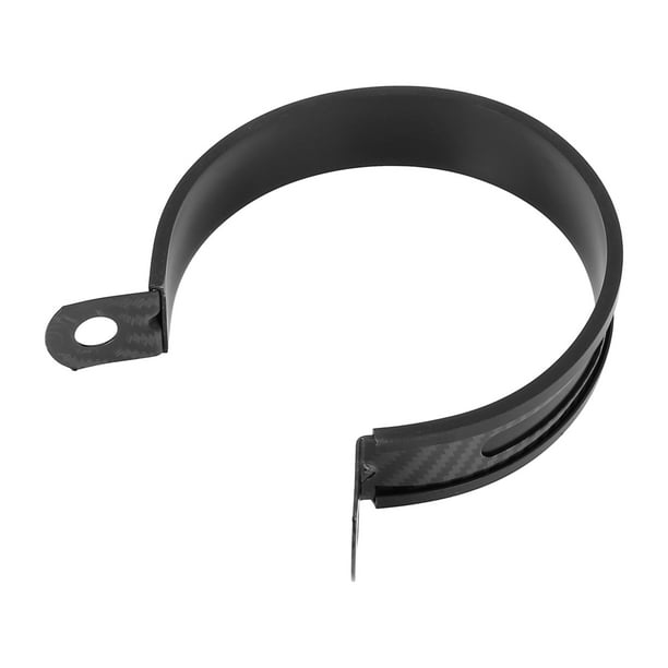 Negro 89mm/3.50" Escape Abajo Tubo Abrazadera Sujetador para Motocicleta