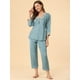 thumbnail image 3 of Conjuntos de pijama Allegra K mujer ropa de dormir suave traje de noche Azul claro M, 3 of 6