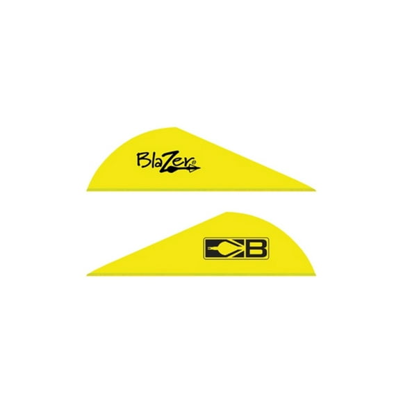 BOHNING 10832NY2 BOHNING BLAZER VANES 2 SOLID NEON YELLOW 100PK