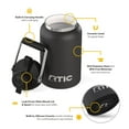 thumbnail image 4 of RTIC Half Gallon Ceramic Lined Insulated Outback Water Bottle Jug, Leak Proof, Black, 4 of 9