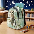 thumbnail image 3 of Jeiento Owl 17 Inch Kids Book Bag Set 4-Piece Lunch Bag Pencil Case Water Bottle Holder Lightweight Large Capacity Schoolbag for Elementary Middle School, 3 of 7