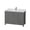 Gray, variant on Wyndham Collection Sheffield 48" Marble Single Bathroom Vanity in Chrome/White