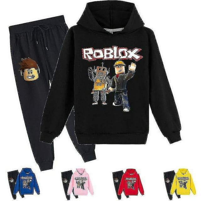 Ensemble de Chandail à Capuchon Roblox Enfants Chandail à Capuchon Chaud Vêtements Chandail à Capuchon Imprimé Roblox