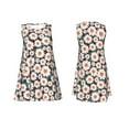 thumbnail image 7 of Fotbe Daisies Flowers Pattern Women’s Summer Tank Midi Dress – Sleeveless A-Line Dress, Floral T-Shirt Dress, Casual Flowing Beach Sundress, 7 of 7