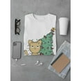 thumbnail image 3 of Christmas Tree And Kitten T-Shirt Men -Smartprints Designs, Male 3X-Large, 3 of 4