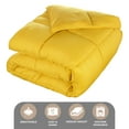 thumbnail image 5 of Superior Solid Comforter Down Alternative Bedding, Full, Yellow, 5 of 13