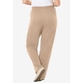 thumbnail image 2 of Woman Within Plus Size 7-Day Knit Ribbed Straight-Leg Pull-On Pants, 2 of 6