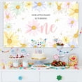 thumbnail image 2 of Pastel Daisy Birthday Banner for Girls Boho Daisy Flower Photography Background Hippie Groovy Daisy 1st Birthday Cake Table Backdrop Photo Booth Props, 2 of 5