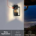 thumbnail image 5 of C Cattleya 2-Pack 12.5in. Dusk to Dawn Outdoor Wall Lantern Sconce with Built-in Outlet, 5 of 7
