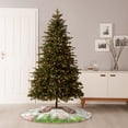 thumbnail image 6 of Rateoe Brown Bunny Pattern Christmas Tree Skirt with Ties , Christmas Tree Decorations, Farmhouse Christmas Decor Xmas Holiday Decorations-30", 6 of 6