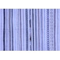 thumbnail image 1 of Ahgly Company Machine Washable Indoor Rectangle Abstract Blue Modern Area Rugs, 2' x 4', 1 of 4