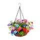 thumbnail image 2 of Flores artificiales en cesta colgante, adorno para jardín, plantas colgantes de imitación Vistoso, 2 of 9