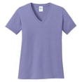 thumbnail image 5 of Yellow Rooster Women's Core Cotton V-Neck Tee Violet 4XL, 5 of 6