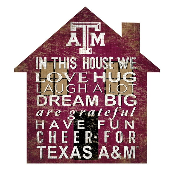 Texas A&M Aggies 12'' Team House Sign