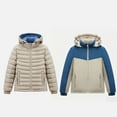 thumbnail image 7 of Mercatoo Boys Hooded Puffer Jacket Lightweight Insulated Windproof Winter Coat Kids Packable Reversible Water R𝐞sistant Girls Overcoat, 7 of 7