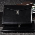 thumbnail image 2 of DEBGFS A4 Document File Folder with Password Lock Briefcase Organizer PU Leather Office Manager Bag, 2 of 11