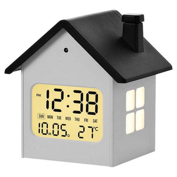Kuntesetty Digital Alarm Clock Kids Clock Night Light for Living Room Office Restaurant Black