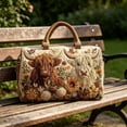thumbnail image 4 of Cow Plaid Travel Weekender Bag Large Capacity Shoulder Duffel Tote for Women Vacation Gym Trip, 4 of 7