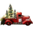 thumbnail image 2 of Camión rojo vintage con mini árbol de Navidad Luces LED decorativas para camión rojo navideño, 2 of 8