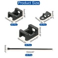 thumbnail image 2 of Uxcell 120Pcs Magnetic Zip Tie Mount Adjustable Cable Tie Holder with 6" Cable Zip Ties,Black, 2 of 6