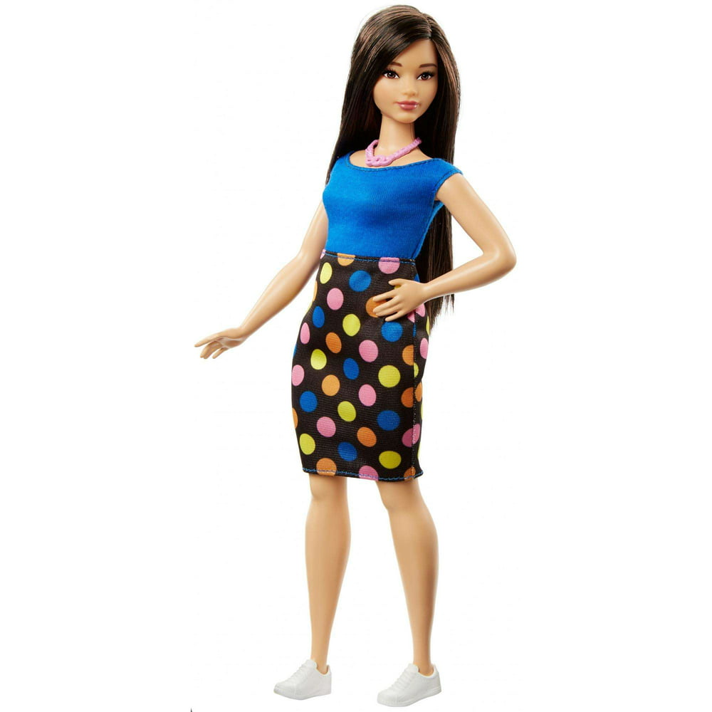 Barbie Fashionistas Polka Dot Fun, Curvy Body Doll - Walmart.com ...