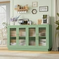thumbnail image 7 of Homfa 55.1"W Modern Sideboard Buffet with Fluted Glass Doors, Accent Cabinet Console Table TV Stand, Green, 7 of 7