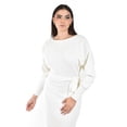 thumbnail image 4 of Vestido de punto con cinto Roman Fashion /Juvenil, 31135 (Blanco) blanco G, 4 of 5