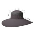 thumbnail image 5 of SPRING PARK Sun Hat for Men Summer UV Waterproof Boonie Hat for Fishing Hiking Garden Safari Beach, 5 of 7