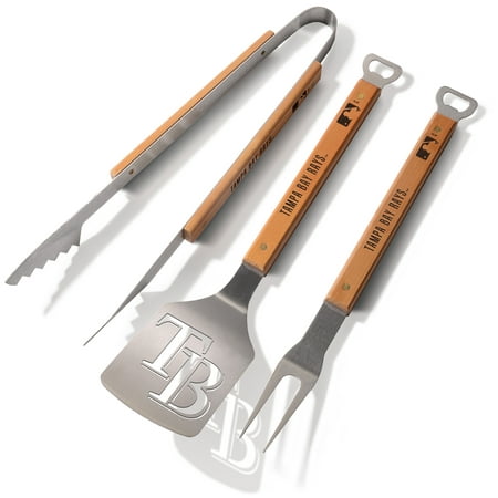 Tampa Bay Rays 3-Piece BBQ Set - No Size (Best Barbecue In Tampa)