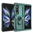 thumbnail image 4 of K-Lion For Samsung Galaxy Z Fold4,Slim Magnetic Degree Rotating Shockproof Ring Holder Stand Hard PC Case Cover,Darkgreen, 4 of 7