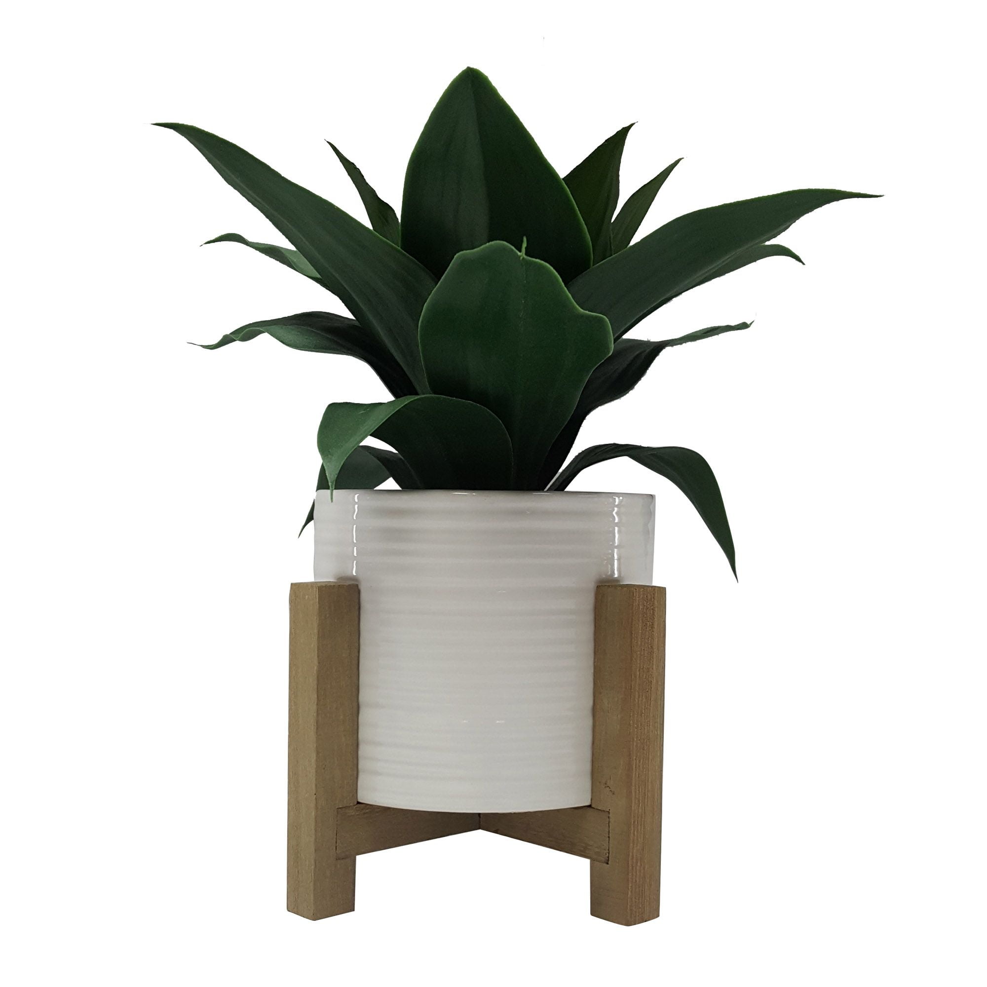 Details about   Fake Agave Plant w/ Planter Pot Green Floral Decor Plant Garden No Watering Tree 