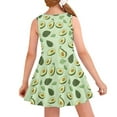 thumbnail image 2 of FOR U DESIGNS Avocado Little Girls Sleeveless Dresses Cute A Line Twirly Dance Dresses Elegant Party Midi Dresses Hamster Floral Princess Tank Sundress Size 13-14, 2 of 6