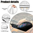 thumbnail image 6 of Renewold ATV Seat Cover Waterproof 25x10 Inch, Universal Tear-Resistant Polyester ATV Seat Protector, Stretch Fit for Honda/Yamaha/Polaris, Easy Install, Butterfly Rose Musical Notes, 6 of 7