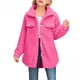 thumbnail image 2 of Cowsor Womens Fuzzy Fleece Jacket Button Down Sherpa Coats Casual Winter Warm Outwear with Pockets, 2 of 7