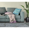 thumbnail image 5 of Amrita Sen Designs  26 x 26 in. Pond Peacock Broadcloth Indoor & Outdoor Zippered Pillow - Blue, Gold & Green, 5 of 6