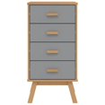 thumbnail image 5 of vidaXL Bedside Cabinet OLDEN Grey and Brown Solid Wood Pine, 5 of 5