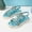 d-157Blue59, variant on MEZZALL Child Girl Princess Sandals Rhinestone Slingback Sandals Elastic Ankle Strap Casual Bohemian Beach Shoes Stylish Adorable Casual Kids Everyday Solid Color Toddler Footwear
