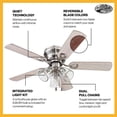 thumbnail image 5 of Open Box Portage Bay Renton Ceiling Fan, Quiet Reversible Motor, 42 Inches, 5 of 11