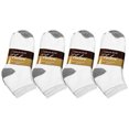 thumbnail image 2 of Falari 12-Pack Cushion Cotton Ankle Sock White/Grey Size 9-11, 2 of 2