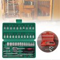 thumbnail image 4 of 46pcs 1/4 Inch Ratchet Socket Repair Wrench Set Ratchet Wrench Tool Kit with Bit Socket Set Car Repair Set, 4 of 5