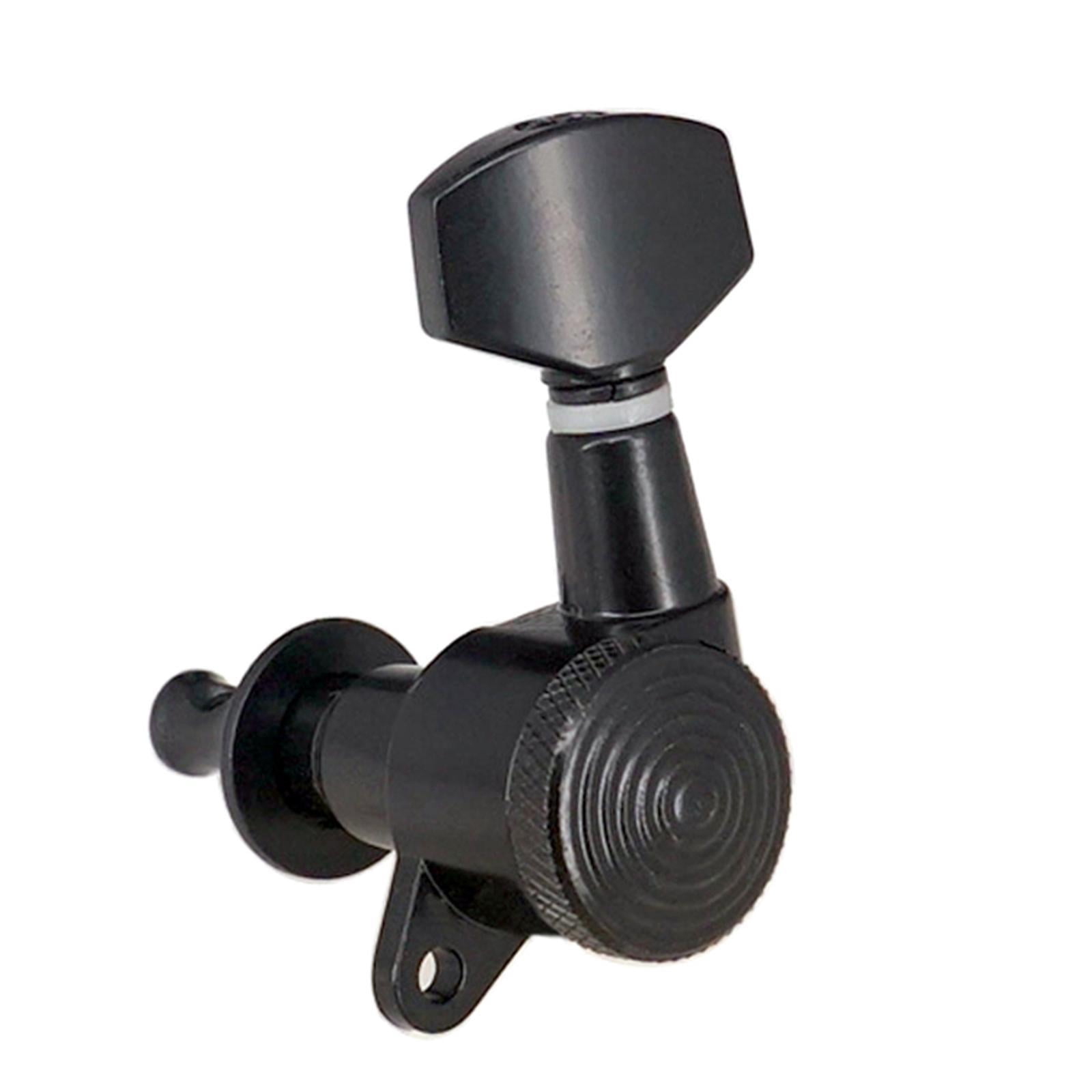 LeeQinersw MagiDeal 6 Pieces Guitar String Tuning Pegs,Tuner Machine Heads Knobs 6L Black