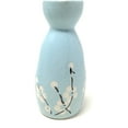 thumbnail image 5 of TJ Global 5-Piece Sake Set, Durable Ceramic Japanese Sake Set with 1 Carafe/Decanter/Tokkuri Bottle and 4 Ochoko cups for Hot or Cold Sake at Home or Restaurant - Blue with Cotton Design, 5 of 5