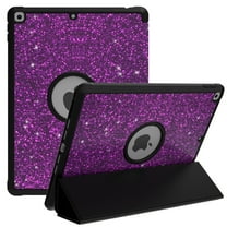 Allytech 10.2" Trifold Stand Tablet Case, Purple